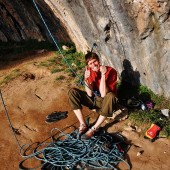 alex barrows is happy before trying his 8c