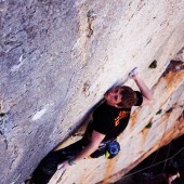 on these vert crimps its best to get your chin stuck on the wall for extra friction